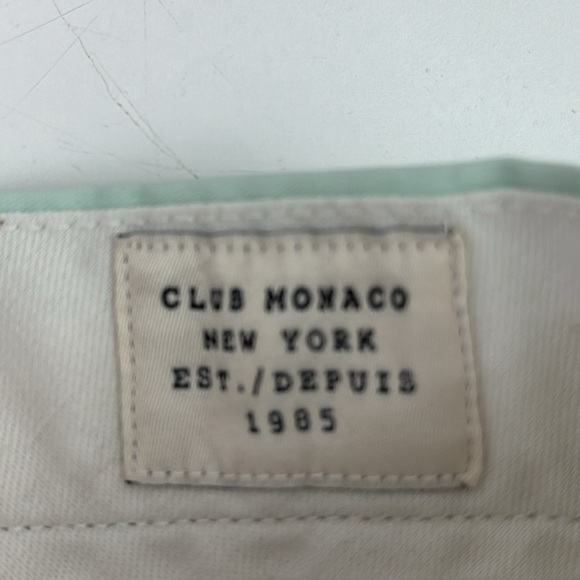 Club Monaco Men's Davis Slim Fit Mint Khakis - Picture 5 of 10